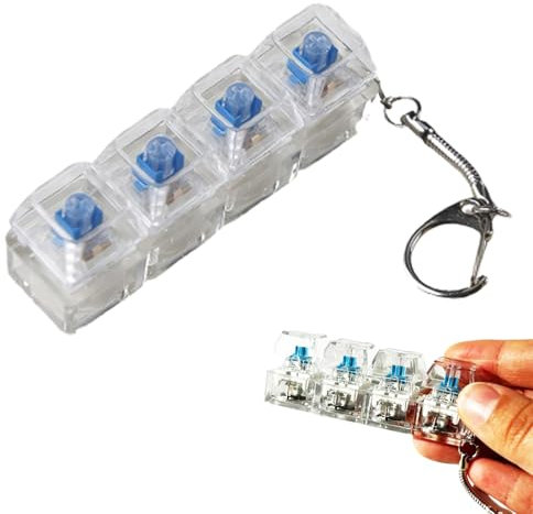 Keyboard Fidget Toy 1 Pcs, Keyboard Fidget, Fidget Keyboard, Keyboard Keychain Easy to Carry Fidget Toys Happy Decompression Button Releases Stress while Away Time Boys and Girls