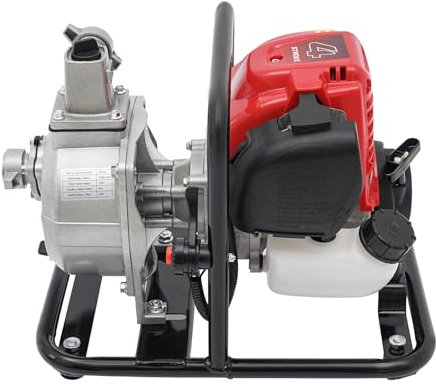 1.2kw Benzin-Wasserpumpe, 4-Takt Motor 10500rpm Gartenpumpe, 900mlr Fassungsvermögen Hand-Zug Benzinmotorpumpe, für Löschwasserversorgung, Entwässerung