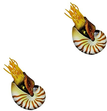 Zerodeko 2 Stück Fischtank Dekore Dekoration Hülse für Aquarium Nautilus-Schale Produkte Living Room Decoration wohnzimmerdeko House Decoration Aquarienverzierung Fisch Tank Muscheln