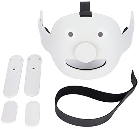 Mtlavishness Head Strap for Oculus 2 VR Headset Rotating Adjustable With Sponge Headrest And ABS Material For Comfortable Gaming Experience White Color