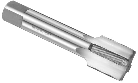 uxcell Handgewindebohrer M33 x 1 H2, metrisches Gewinde, Gewindebohrer, gerade Nut, Gewindewerkzeug, Hochgeschwindigkeitsstahl HSS6542