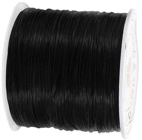 Gatuida Filo Elastico per Nero Resistente e Morbido per Extension e Accessori Filo Elastico per Gioielli e per Prolungato
