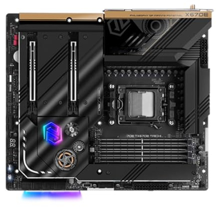 motherboard Fit For ASRock X670E Taichi Motherboard X670 Support 9900X 8400F 7800X3D 7700 7500F CPU AM5 4xDDR5 7800 MHz HDMI 4xM.2 PCIe 5.0 EATX computer motherboards