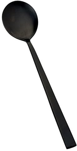 BITZ Servierlöffel, Löffel aus Edelstahl, Länge 24 cm, Schwarz