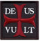 2AFTER1 Deus Vult God Wills It Crusader Knight Holy Cross Templar Crusaders Tactical Morale Touch Fastener Patch