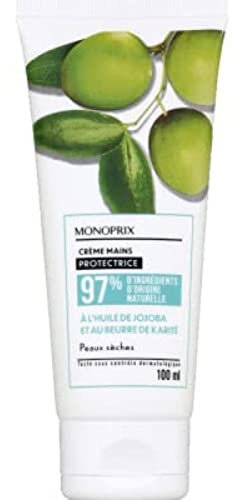 Monoprix Creme mains hydratante protectrice peaux seches - Le tube de 100 ml