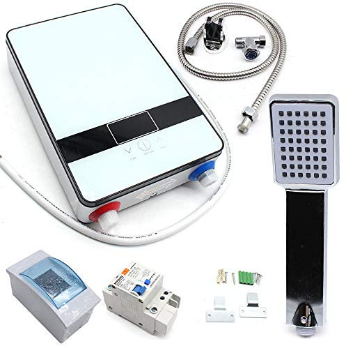 6500W 220V Tankless Instantané Chaudière Chauffe-eau Electrique+Buse de Douche Chauffe-eau instantané