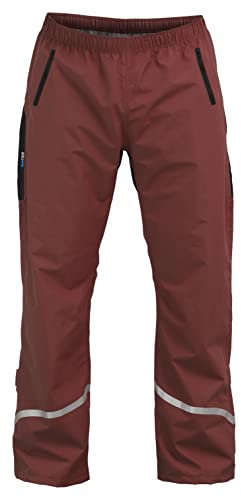 Rubberneck NXSVN Fahrrad Regenhose Atmungsaktiv, Reflektierend mit 3M Reflektoren Rot Größe M