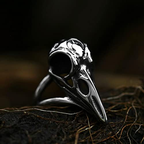 DAOMEI Ring Nordic Viking Amulett Rabenkopf Heide Odin Rune Mode Skandinavischen Männer/Frauen Schmuck