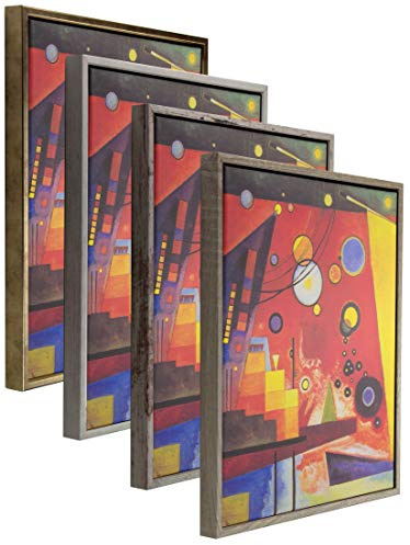 myposterframe Schattenfugenrahmen 80 x 80 cm Canvas Leerrahmen Eris für Leinwandbild MDF 80 x 80 cm Pinie gekälkt