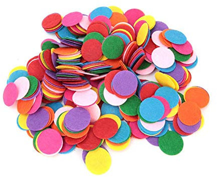 Filzpads rund Filzkreise Filz Stoffpolster Applikationen für Bastelprojekte, Basteln, Dekorieren und Nähen(4 cm 200 Stück)