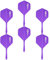 CyeeLife Dart Schäfte und Flights aus einem 6 Stück,Dartpfeile Zubehör CF01 Volett