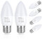 DiCUNO E27 LED Lampe 5W, Kaltweiß 5000K, ersetzt 40W Halogen, 410lm, CRI 98 Vollspektrum, kein blaues Licht, C37 Kerzenform, Abstrahlwinkel 270°, ProOE Serie, Flimmerfrei, nicht dimmbar, 6er Pack