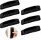 MABAHON Lot de 6 poignées de porte coulissante autocollantes avec ruban adhésif double face pour armoires, fenêtres, réfrigérateurs, meubles, tiroirs, portes en verre (noir)