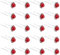 ZOUIQSS 20 Pack (Rouge) Perle Cristal Épingles À Cheveux Fleur Strass Pinces À Cheveux pour Mariée Mariage Femmes Accessoires De Bijoux De Cheveux, avec Récipient Transparent