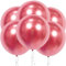 18 Zoll Rosa Chrom Metallisch Glänzende Ballons, 6 Stück Rosa Grosse Luftballon,Rosa Riesen Naturlatex Luftballons für Hochzeit Geburtstag Taufe Babyparty Kindergeburtstag Karnevals Deko