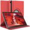 EAZY CASE - Tablet Hülle für Samsung Galaxy Tab A8 10.5 (LTE) Schutzhülle 10.5 Zoll Smart Cover Tablet Case Rotationcase zum Aufstellen Klapphülle 360° drehbar mit Standfunktion Tasche Kunstleder Rot