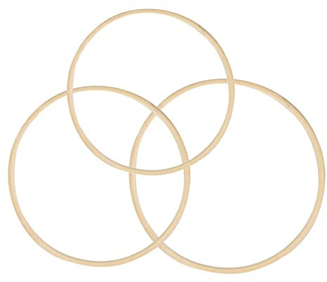 MagiDeal 3X Stickrahmen Makramee Ring Zum Basteln DIY Dreamcatcher Hochzeit, 30cm 33cm 36cm