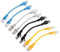 RIIEYOCA Lot de 8 câbles de raccordement Ethernet Cat5e courts, cordon réseau LAN RJ45 sans accroc pour routeur, modem, commutateur, serveur - Couleurs mélangées - 0,15 m