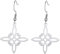 Hexe Knoten Ohrringe für Frauen Edelstahl Immer Einfache Keltische Knoten Wiccan Symbol Tropfen Ohrringe Witchcraft Schmuck für Jugendliche (Silber 2)