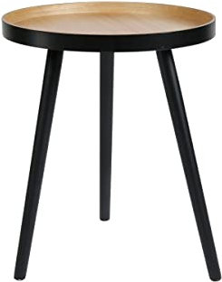 Ostaria Dreibein-Tisch, Holz, Schwarz