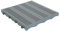 WUEFFE Piastrella in plastica 40x40h3,3 - mattonella Forata drenante Giardino Campeggio (Grigio, 10 Pezzi)