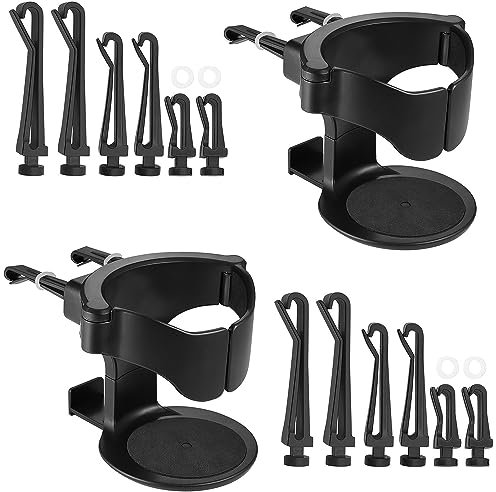 MEISO Lot de 2 porte-gobelets de voiture - Support universel réglable - Support pour bouteille d'eau - Pour tasse à café et cendrier
