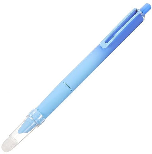 MAGICLULU Retractable Fountain Pens Flex Nib Refillable Fountain Pens Anti-Skidding Inkless Writing Pen for Family Office Writing Blue