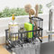 Cisily Panier d'évier de Cuisine, Porte-éponge pour évier de Cuisine, Organisateur d'évier de Cuisine et Rangement avec Support de Brosse Haut, antirouille 304, Gadgets de Cuisine avec séparateur