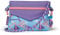 Satch Clutch kleine Umhängetasche Schminktasche mit Kordelzug und Spiegel für Teenager 80s Dance - Hellblau