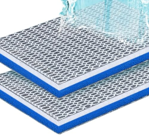 lohill 8D Filterschaum Filterpads für Aquarienfilter, Filtermatte, Aquarium Filtermaterial Biochemischer Watte Wabenstruktur, Leicht Zu Reinigen, Für Gesundes Aquariumwasser(1 Stück)(30x20CM)