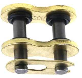 OTOTEC 530 Eslabón de Cadena Anillo en X Dorado Remache de Cadena Eslabón de Conexión Piñones de Motocicleta Accesorio de Piezas de Repuesto Compatible con Did 530VX G Y B530VX Cadenas
