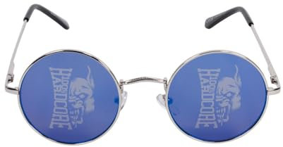 100% Hardcore Sonnenbrille Blue Revo |Blau | Runde Gläser Sunglasses Gabber