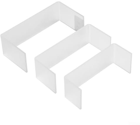 Schmuckständer aus Acryl, 3 mm, 3 mm, für Vitrinen, Einzelhandel, Laden, Displays, transparent, 3 Stück