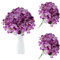 astylishome Kunstblüten Hortensien Kunstblumen Violett Blumen wie Echt für Brauthochzeitssträuße Haus Büro Hotel Partydekoration Mittelstücke Blumenarrangements 1110