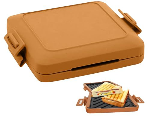 Microwave Toastie Maker - Microwave Toastie Sandwich Maker | Breakfast Machine Wireless Maker | Breakfast Station For Making Pancakes/Burgers/Hot Dogs, Time Saving, Fast