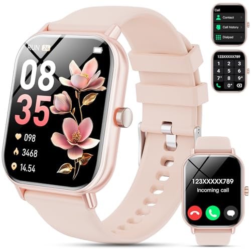 𝟐𝟎𝟐𝟓 Upgraded Smartwatch Uomo Donna,1.85''HD Smartwatch con Effettua/Risposta Chiamate,110+ Sportive,24/7 Frequenza Cardiaca Sonno SpO2 Monitor,Impermeabile IP68 Fitness Tracker per Android iOS