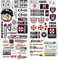 3 Bögen Aufkleber Motorrad Sponsoren Aufkleber Auto sticker Motocross Racing Aufkleber Auto für Motorräder, Motorroller, Quads, Geländefahrzeuge, Helme, Fahrräder und mehr (C)