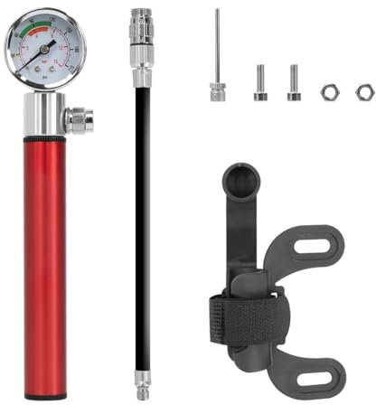 HLAQHL 210PSI Portable Pump High Pressure Tire Inflator Compatible With Xiaomi Mi3 M365 Pro Ninebot Max G30 E-Scooter Tire High Pressure Mini Pump(Red)