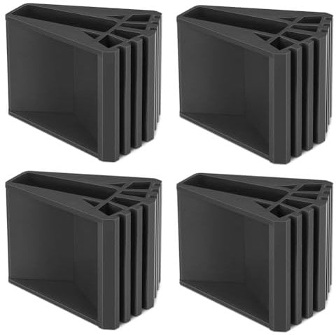 Qussedser Ladder Feet Pack of 4 Rubber Ladder Feet Non-Slip Ladder Foot Cover Stepladder Replacement Parts for Ladders Telescopic