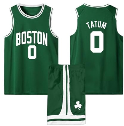 ABRTJCL Basketball-Spieltrikots für Herren/Jungen, 2er-Set Basketball Trainings Ärmellos Trikot und Hose, Kinder/Erwachsener Sleeveless Basketball Trikot grün M