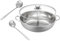 Zerodeko 1 Set Duck Pot Set Divided Hot Pot Double Flavor Hot Pot Guy Kitchen Stock Pot Cooking Fondue Pot Double-Boiled Hot Pot Practical Hotpot Pot Hot Pots Silver Stainless Steel