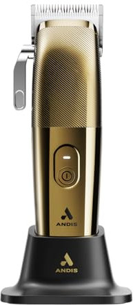 Andis Envy II Cordless Clipper Premium Edition, Professioneller elektrischer Bart- und Haarschneider mit Lithium-Ionen-Akku, Phaze Blade, kabellos, Gold