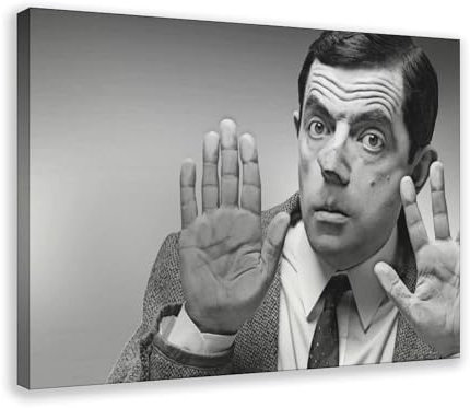 LIPOYE Mr. Bean Filmposter (2) Leinwandposter Schlafzimmer Dekor Landschaft Büro Zimmer Dekor Geschenk 20 x 30 cm