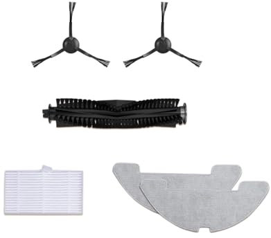 SXEZYEYO Kit De Accesorios For Robot Aspirador Honiture, Airzeen R7, Laresar P10. Incluye: 1 Cepillo Principal, 2 Cepillos Laterales, 1 Filtro HEPA, 2 Mopas Y Repuestos.