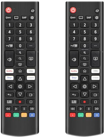 (Pack of 2) Universal Remote Control for All LG Smart TVs. Replacement for All LG TV Remotes.1-Year Warranty.