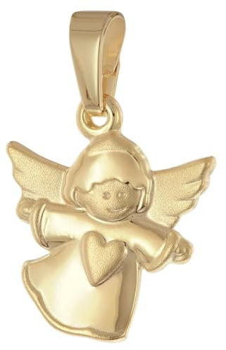 trendor Engel-Anhänger Gold 333 / 8K Schmuck-Anhänger 21315 | Schmuckstück für Kinder, zeitlose Geschenkidee,