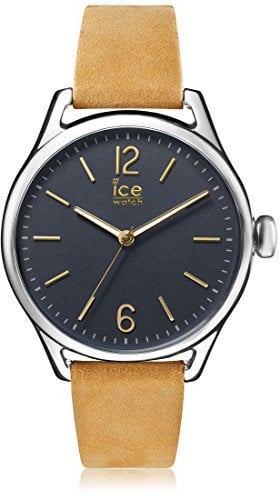 ICE-WATCH - ICE time Beige Blue - Beige Damenuhr mit Lederarmband - 013072 (Small)