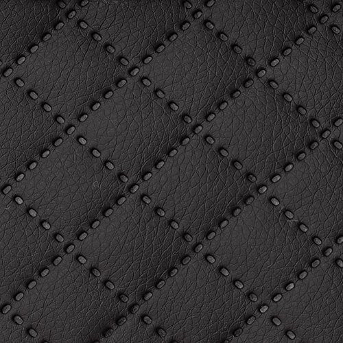 Kunstleder gesteppt kaschiert Meterware Leder Polsterstoff Stoff 140cm schwarz