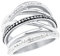 s.Oliver Ring Edelstahl Damen Ringe, mit Kristall, Grau, Kommt in Schmuck Geschenk Box